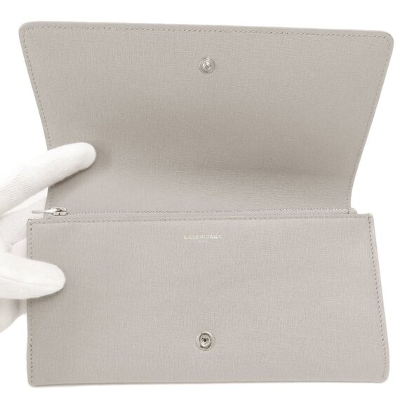 BALENCIAGA Gray Leather Wallet - Picture 4 of 11